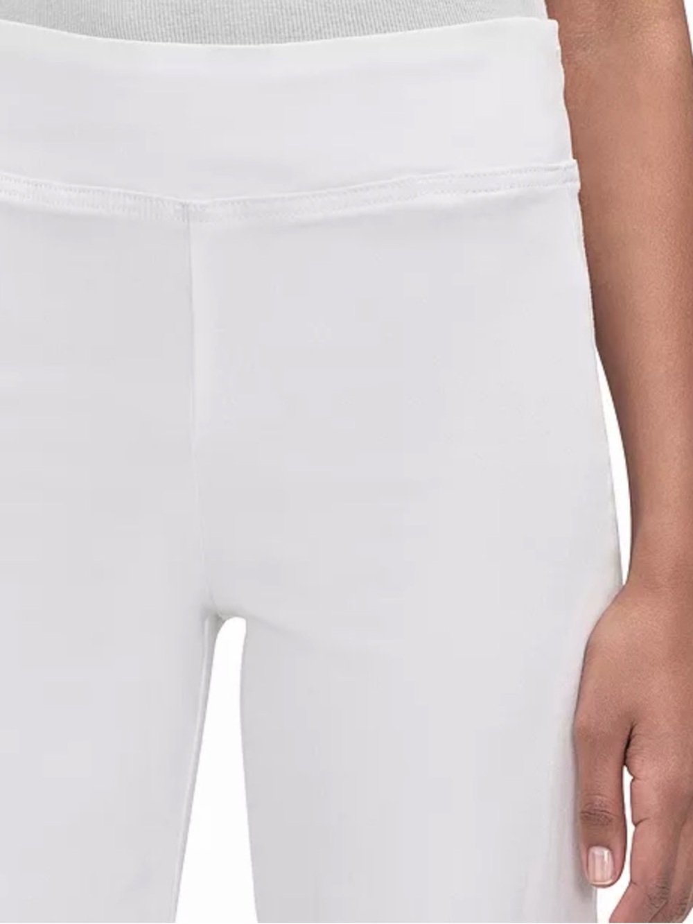 Frame Denim Women's Jetset Crop High Rise Wide-Leg White Cropped Pants NEW - Picture 4 of 8